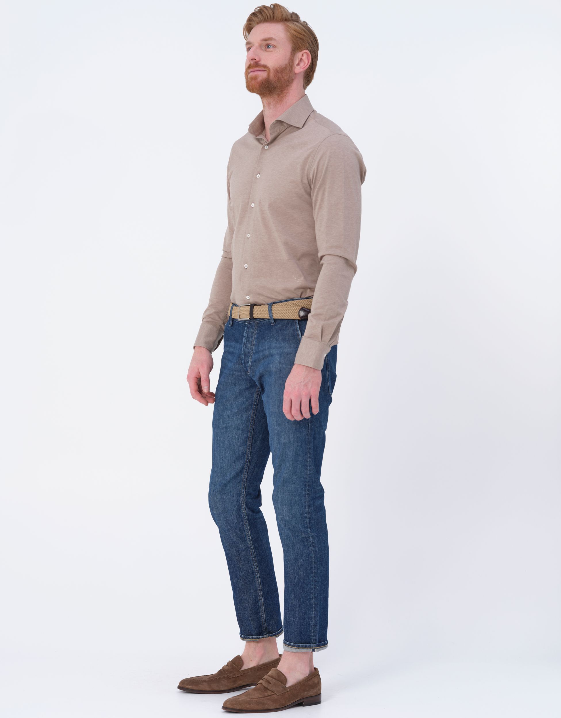 Dutch Dandies Knitted Slim Fit Overhemd LM