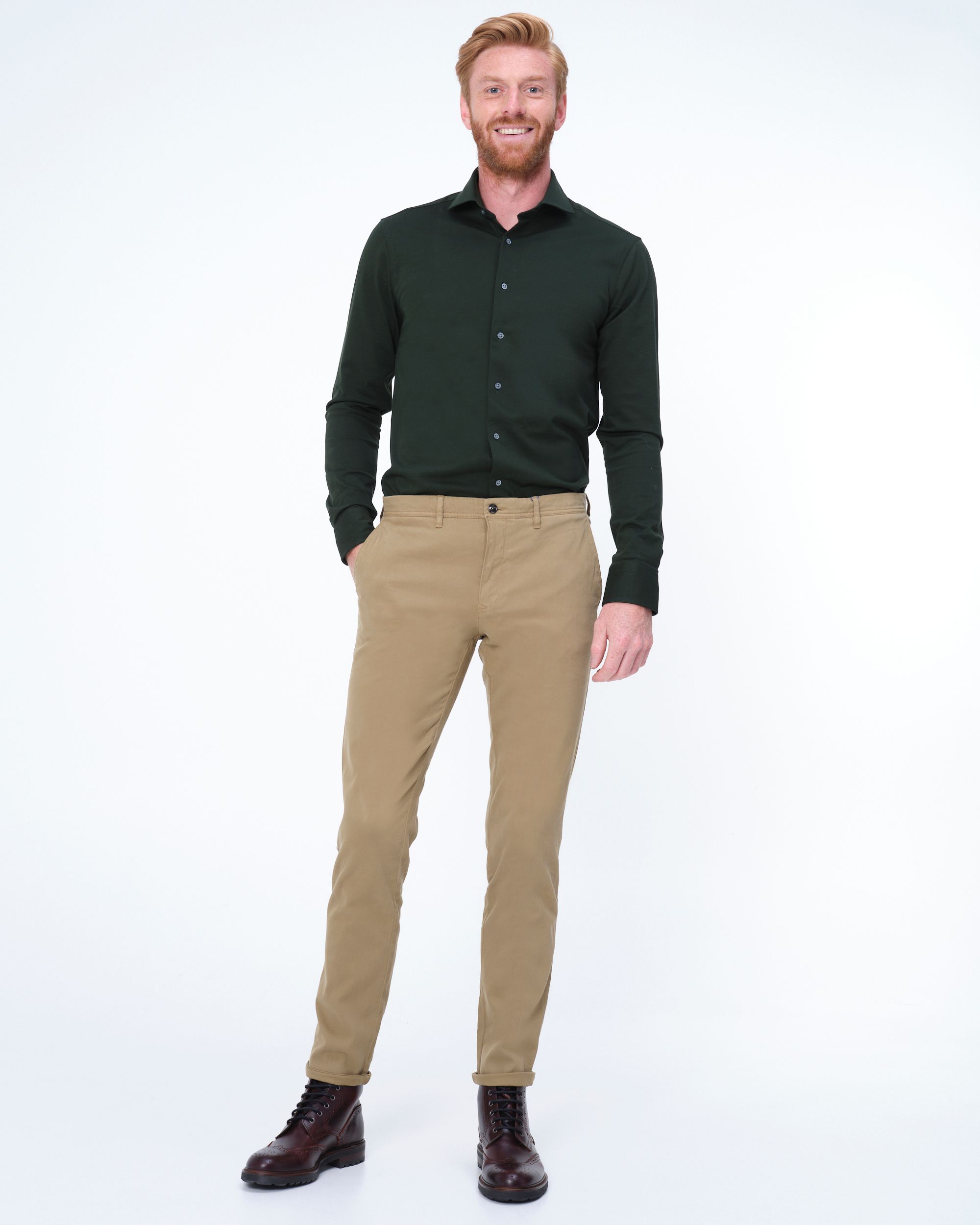 Dutch Dandies Knitted Slim Fit Overhemd LM